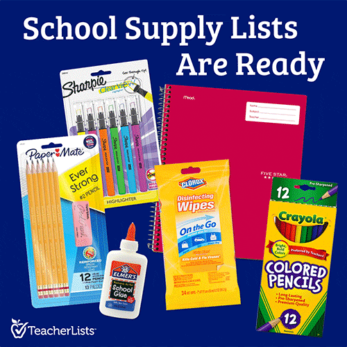 School Supply Lists Are Ready