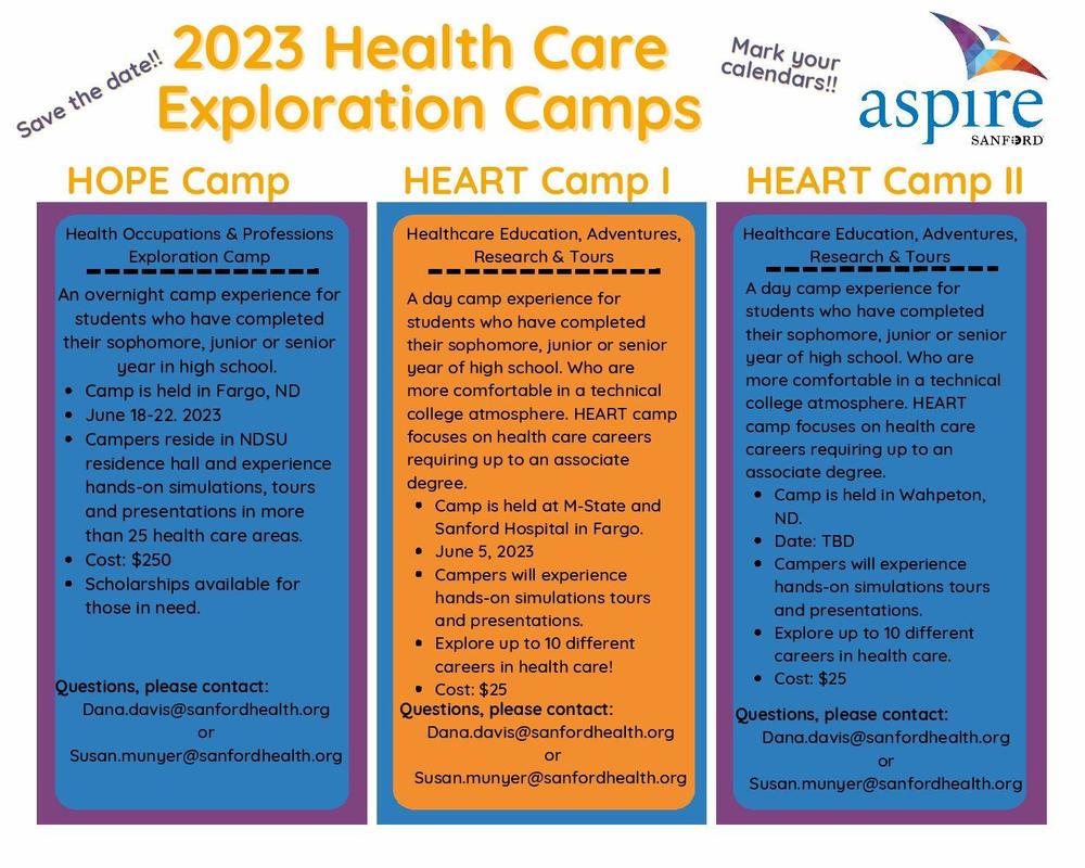 2023 Health Care Exploration Camps