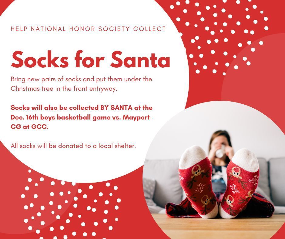 NHS Food Drive & Socks for Santa